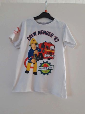 Tee-shirt  Fireman Sam 8  ans