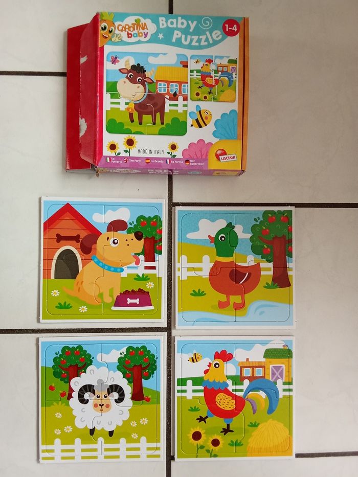 Baby Puzzles : 4 puzzles 1-4 ans