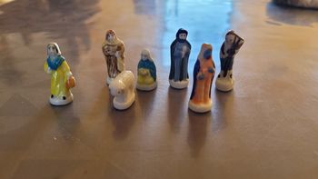 Lot de 7 fèves collection crèche de Noël