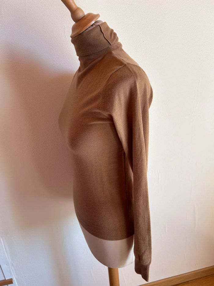 Pull col roulé, marron/camel, Zara - photo numéro 6