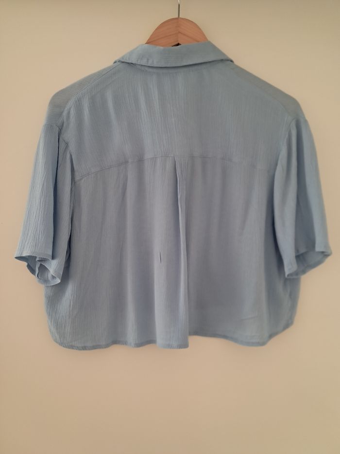 Chemise courte bleue - photo numéro 3