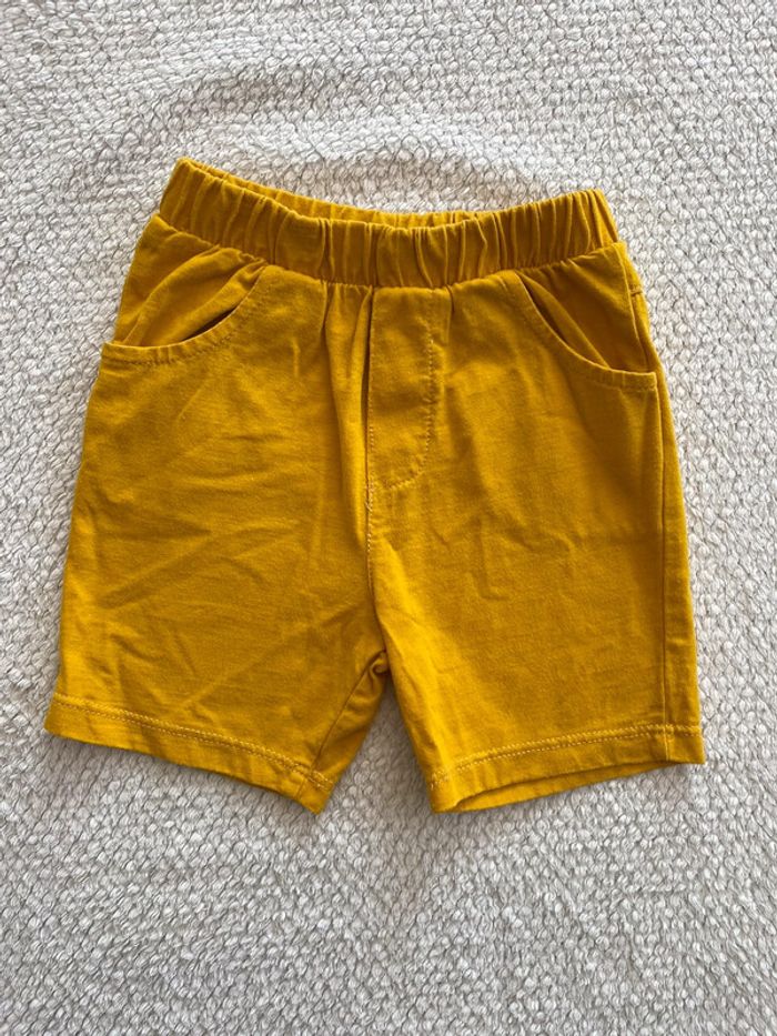 Short moutarde bébé garçon Orchestra 9 mois