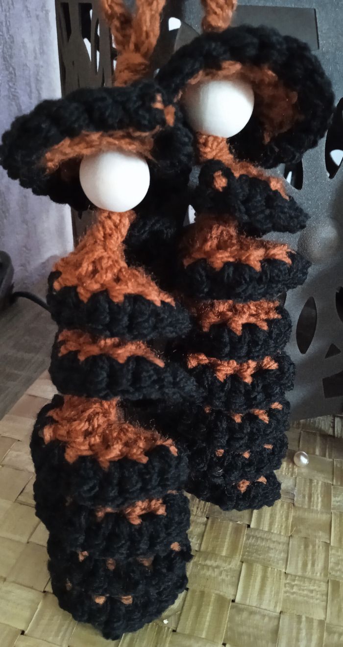 Chenilles/poupées crochet halloween