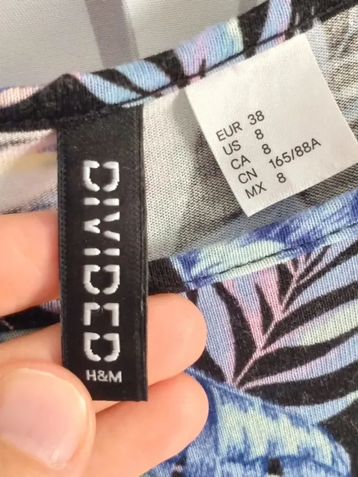 Robe été femme tropical Divided H&M taille 38 - photo numéro 2