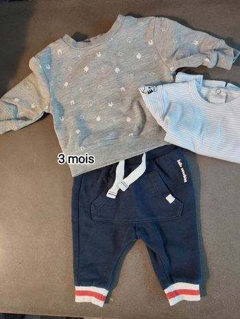 Ensemble pull pantalon 3 mois