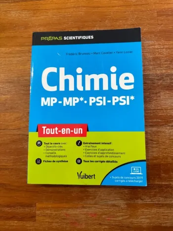 Livre chimie MP MP psi psi