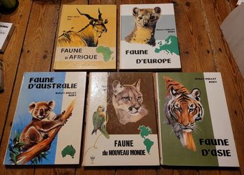 Lot de 5 livres rares Robert Dallet Roby Faune Lito Paris Albums
