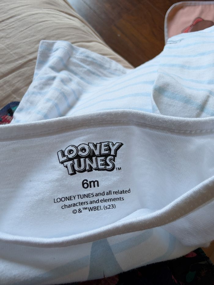 Tee shirt manche longue 6 mois bugs bunny titi - photo numéro 2
