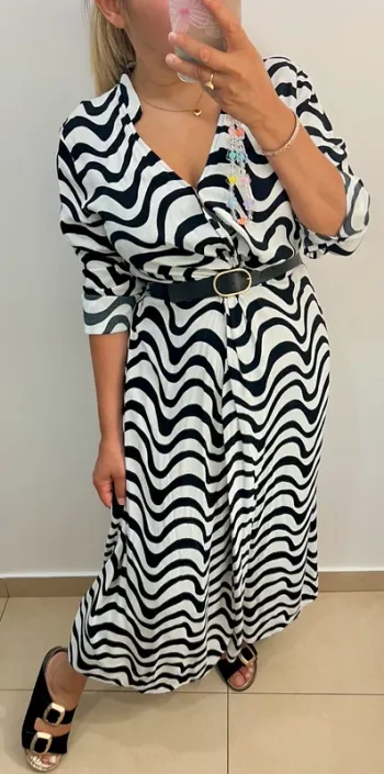 Robe longue fluide  imprimée Marks&Spencer