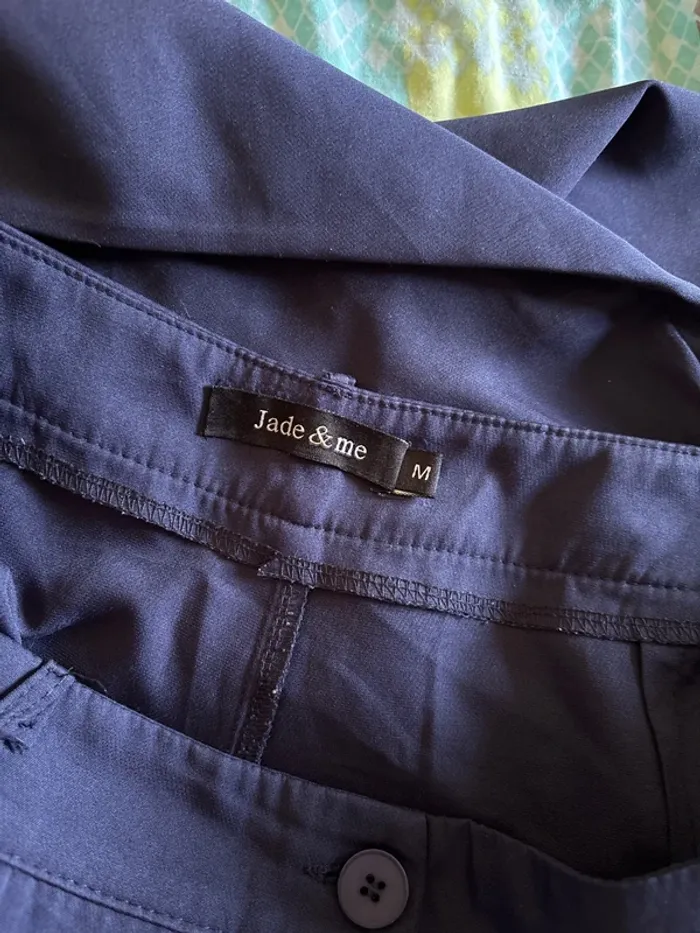 Pantalon de tailleur bleu marine - photo numéro 4
