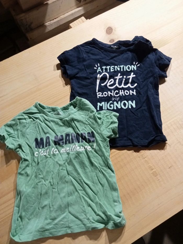 Lot de 2 tee shirt