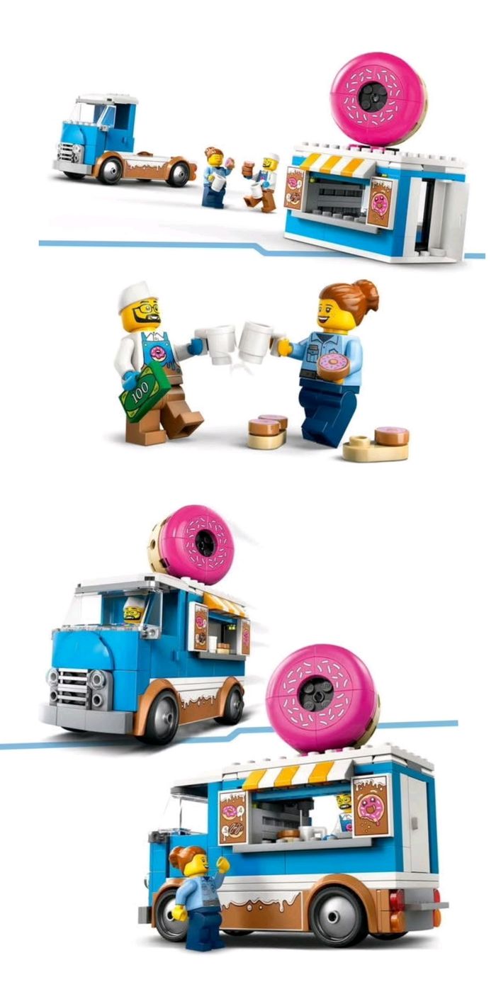 Lego city le camion food truck de donuts - photo numéro 2