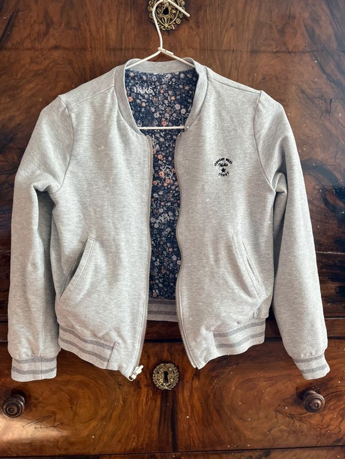 Veste/sweat zippé réversible Ikks fille 10 ans - photo numéro 6