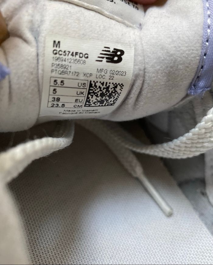 Baskets bleu 574 New Balance 38 enfant - photo numéro 10