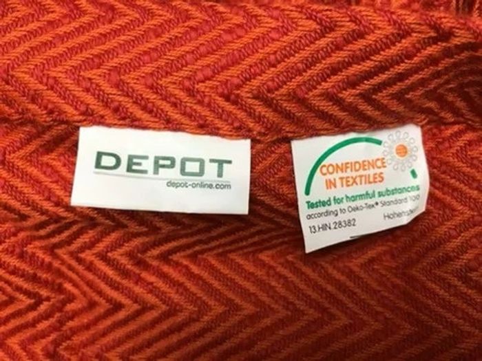 Echarpe rouge orangée Depot - photo numéro 2