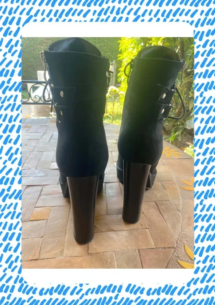 Bottines à talon haut 39 Raid Wide Fit Asos - photo numéro 3