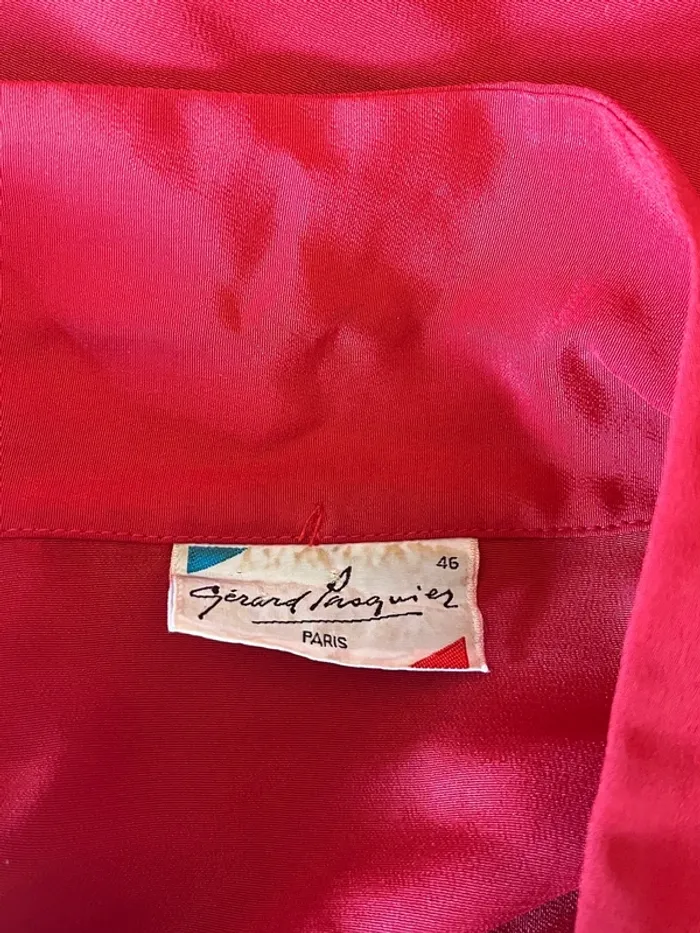 Chemisier vintage cowboy rouge à volants taille XL 🍓 - photo numéro 8
