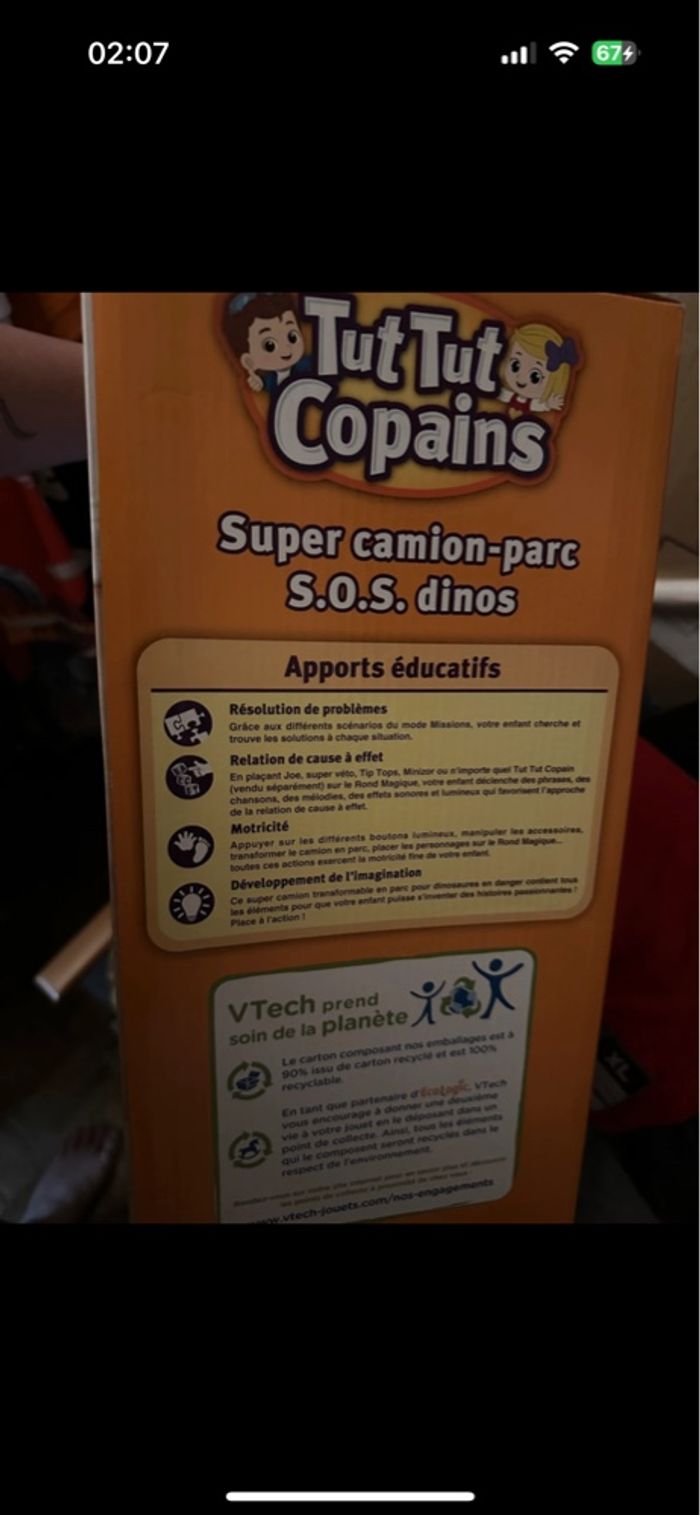 Tut tut Vtech SUPER CAMION PARC - photo numéro 3