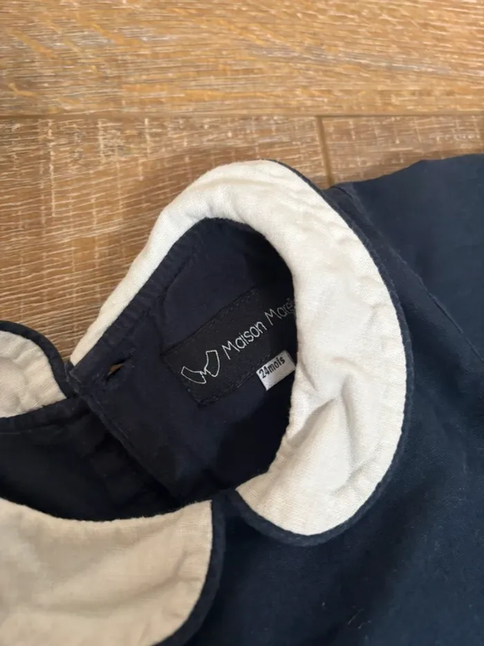 Barboteuse maison marelle bleu marine - photo numéro 2