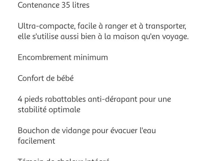 Baignoire pliable Tigex ultra compacte - photo numéro 5