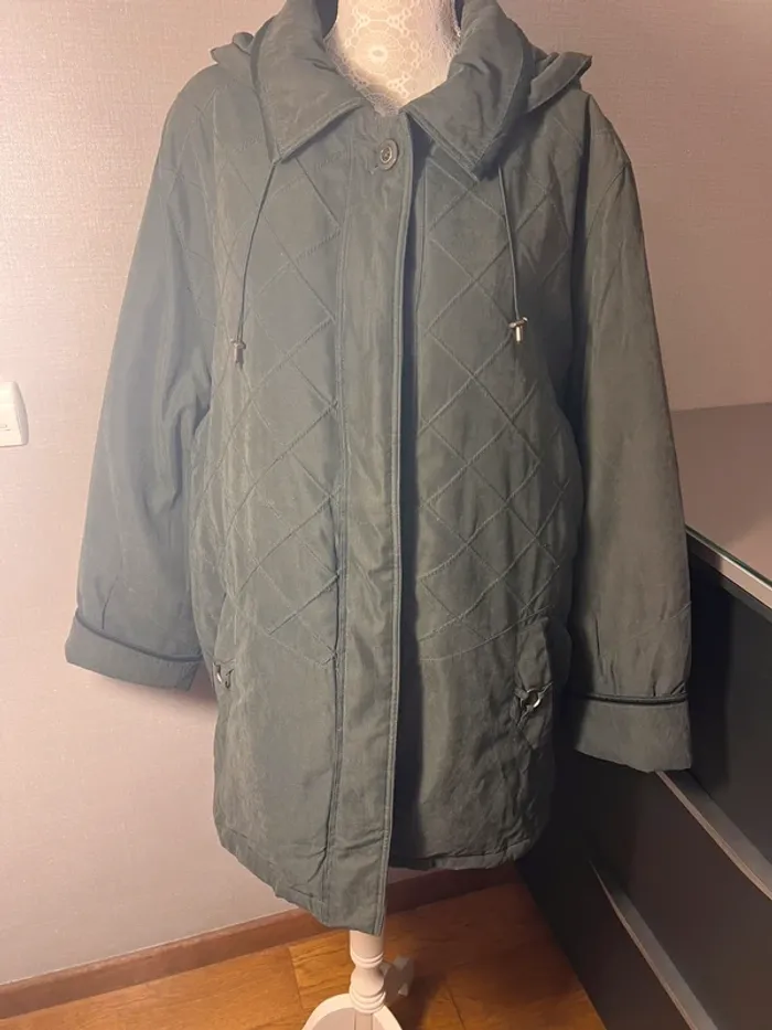 Manteau hiver vert kaki