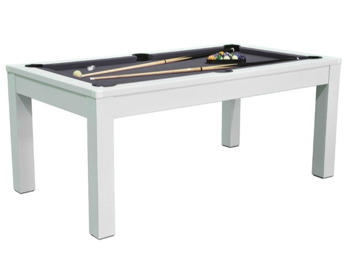 Table Billard Convertible Blanche 2 en 1 – Élégante & Pratique - photo numéro 3