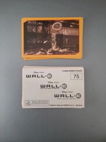 Lot de 43 images panini wall-e disney pixar neuves 2008