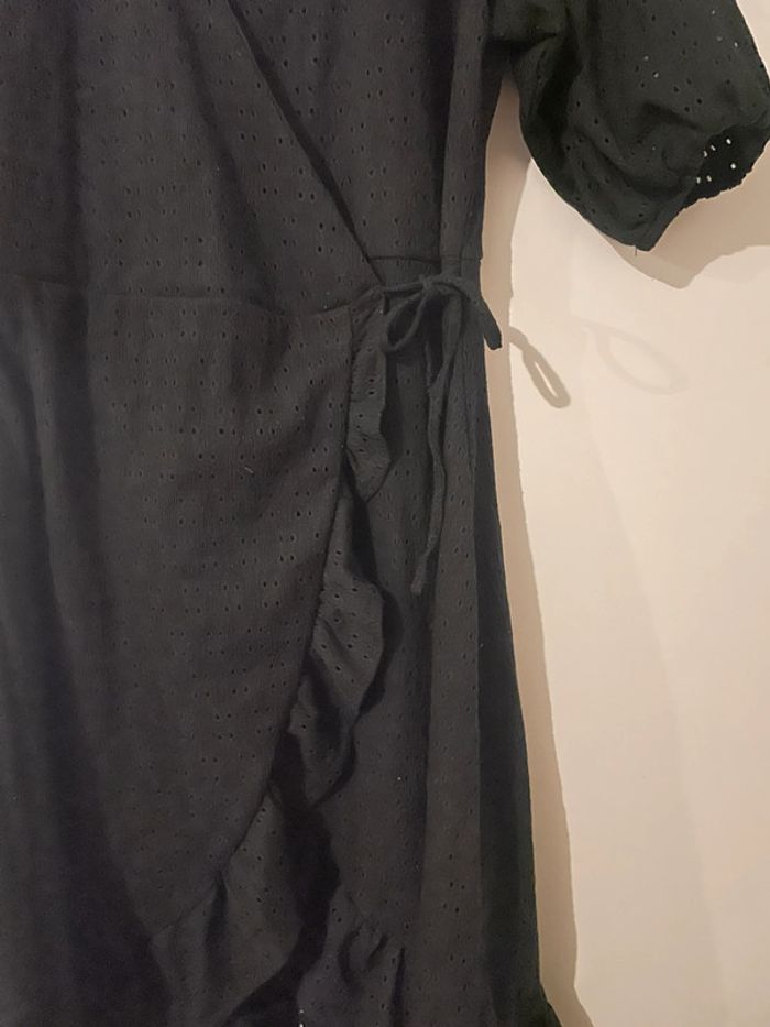 Robe cache cœur manches bouffantes courtes - photo numéro 4