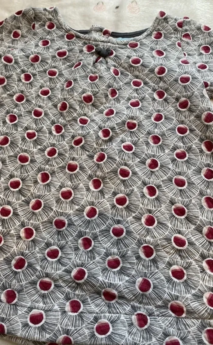 Robe enfant fille manches longues Obaïbi 24 mois - photo numéro 2