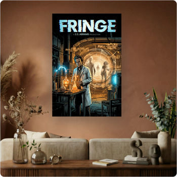 Affiche "Fringe" poster série science fiction laboratoire déco murale A3 Sans cadre