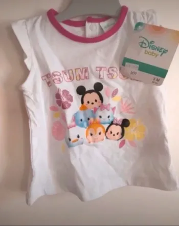 T shirt tsum tsum disney 3 mois neuf avec etiquettes