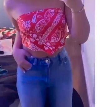 Bandeau top rouge