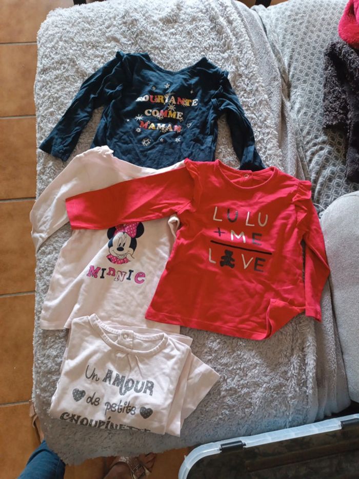 Lot tee shirt manches longues