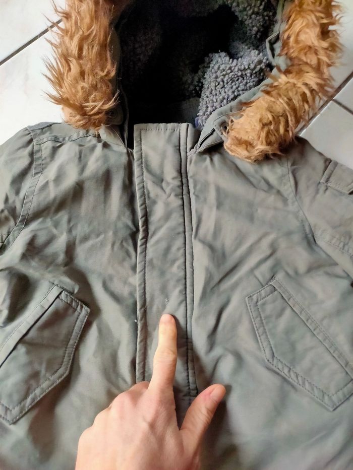 Manteau Kaki Okaïdi taille 3 ans - photo numéro 5