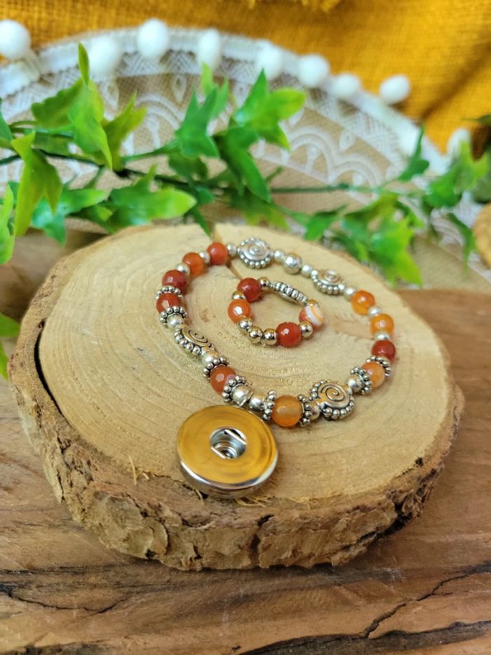 Ensemble bague et bracelet pour bouton pression - photo numéro 2