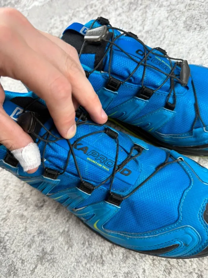 Salomon XA Pro 3D Gore-Tex - Trekking Shoes - Blue & Yellow - photo numéro 12