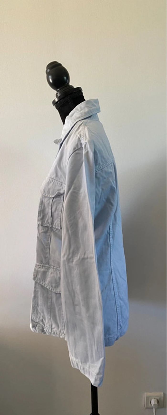 Veste chemise United Color of Benetton bleu clair taille 44 - photo numéro 5