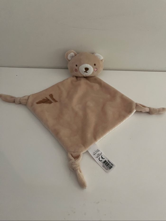 Doudou plat Tom& Kiddy Bisous d’ange ours - photo numéro 3