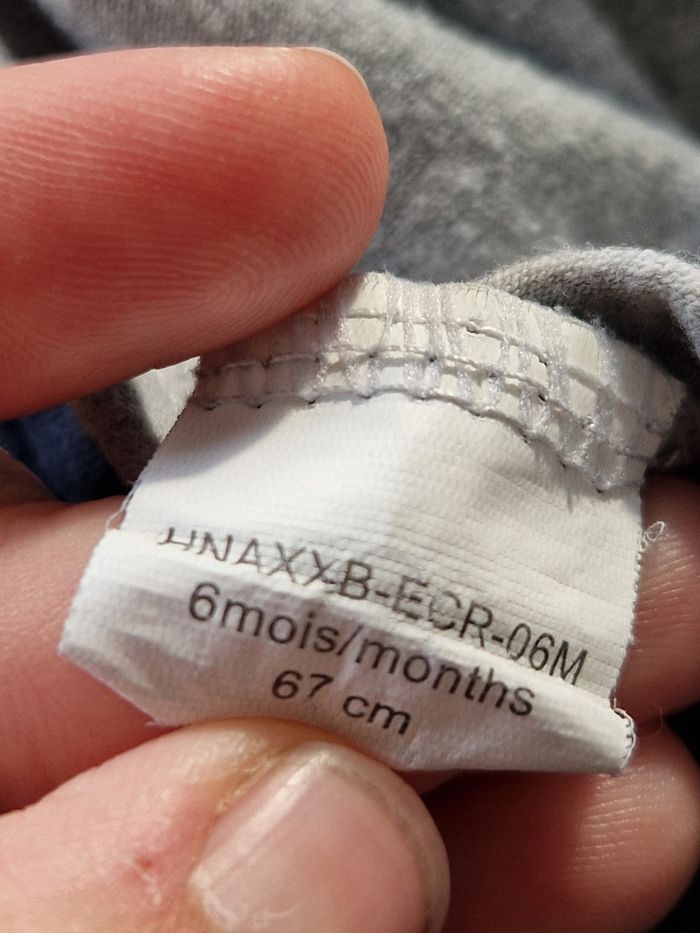 Body bébé cache-cœur manches longues 6 mois "Mister Cool" - Orchestra - photo numéro 3