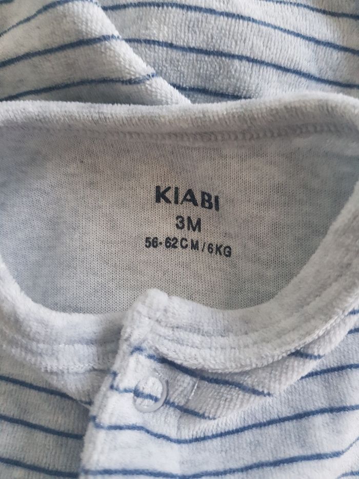 Kiabi - Grenouillère / pyjama une pièce / dors bien en velours - Neuf ! - photo numéro 3