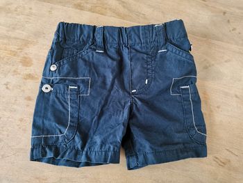 Short coton bleu boboli