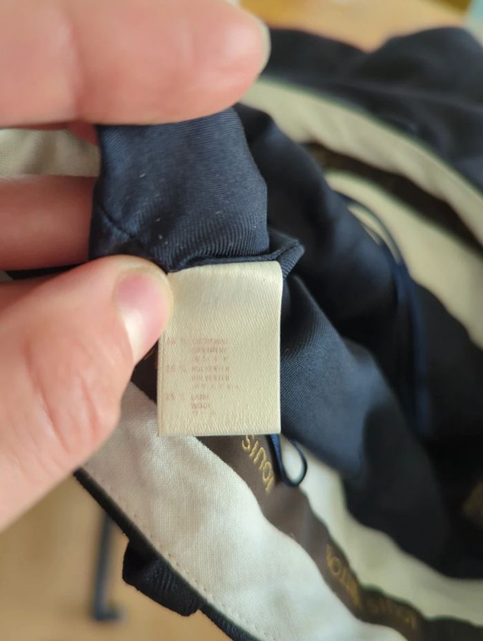 Pantalon classique bi matière cachemire laine et polyester - photo numéro 8