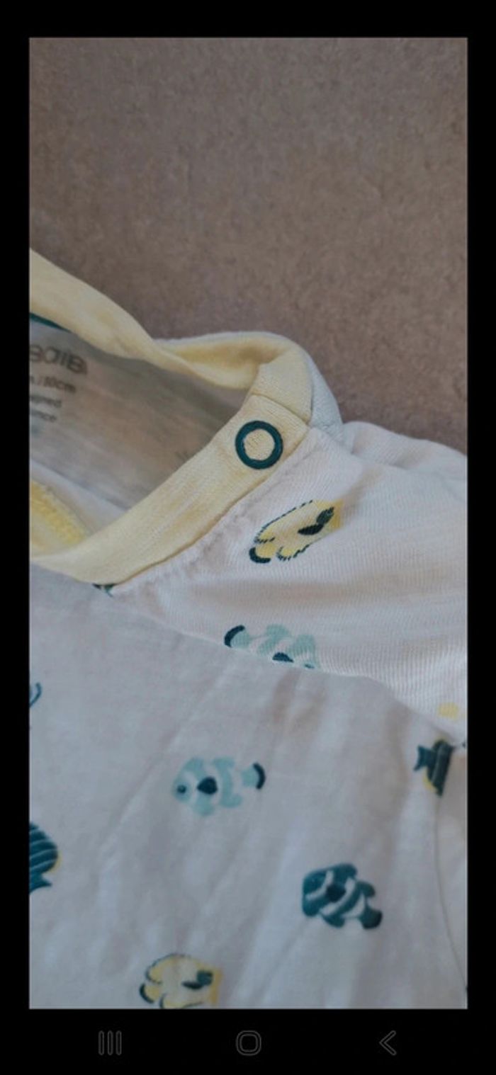 Ensemble jaune et blanc Obaïbi 18 mois - photo numéro 3