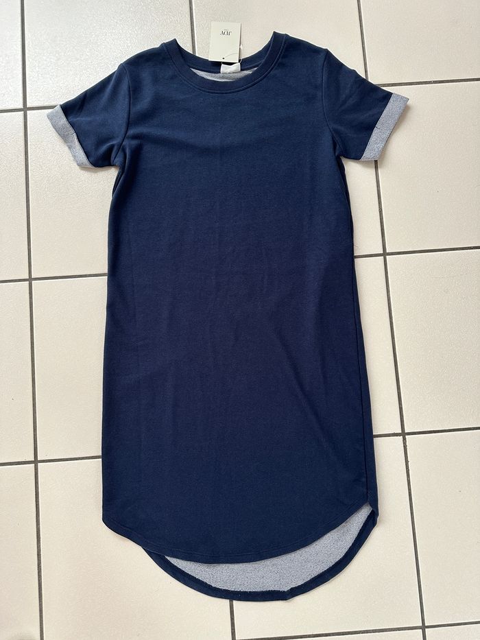 Robe tee shirt bleu Neuve taille 36 marque JDY - photo numéro 4