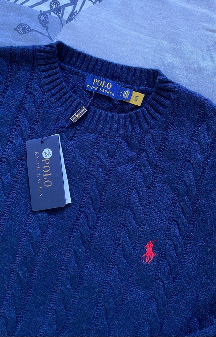 Pull Torsadé Ralph Lauren - Taille S - photo numéro 6