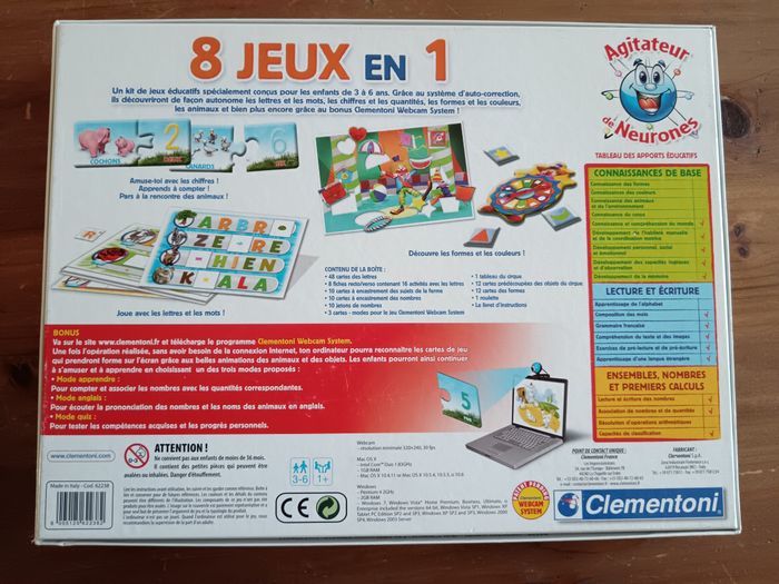 8 jeux en 1 Clementoni 3-6 ans - photo numéro 2