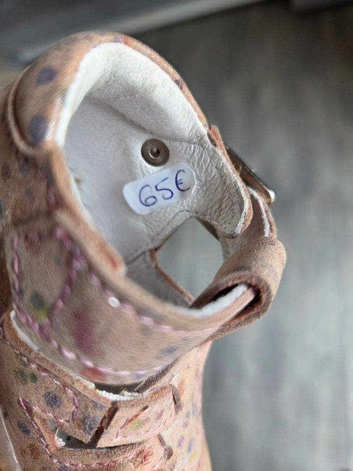 Chaussures en cuir Neuves Bellamy premier pas T18 - photo numéro 3