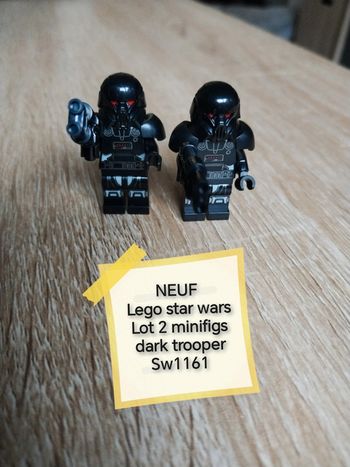 Lego star wars lot 2 minifigs dark trooper sw1161