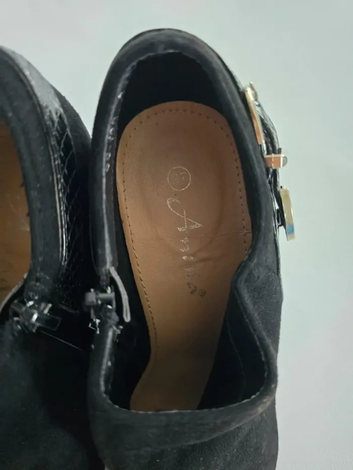 Bottines noir talons aiguille - photo numéro 6