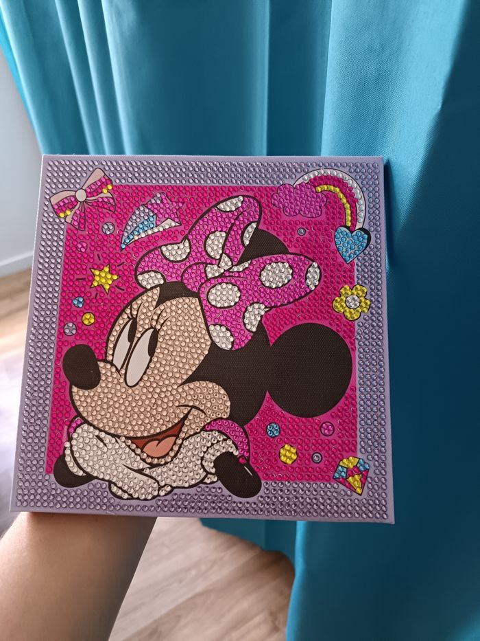 Lots peluche minnie + cadre Diamant painting - photo numéro 2
